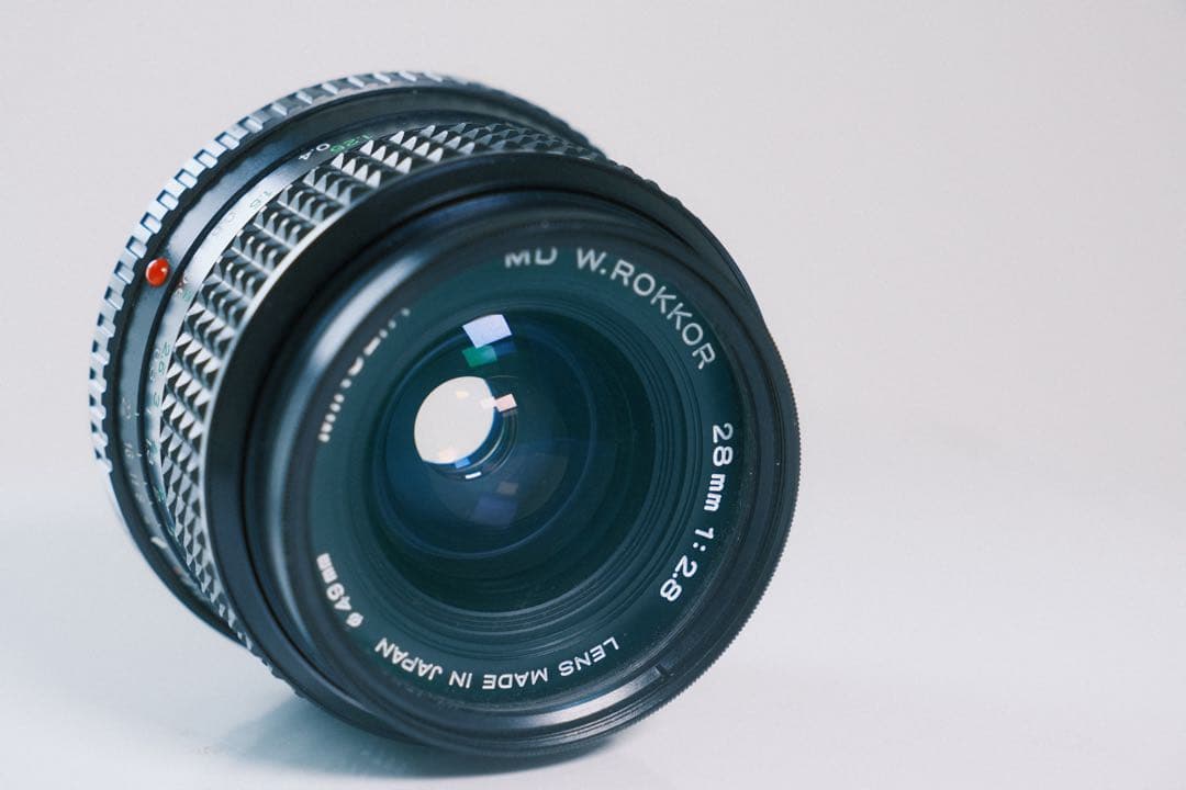 MINOLTA MD W.ROKKOR 28mm F2.8 GFXアダプター付