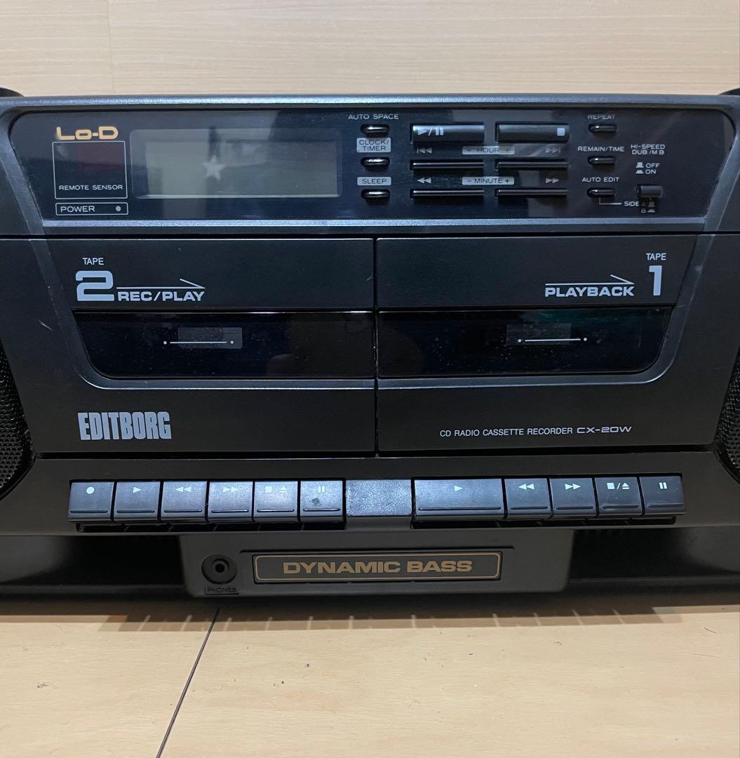 希少★日立 Lo-D ラジカセ CX-W800 EDITBORG バブルラジカセ