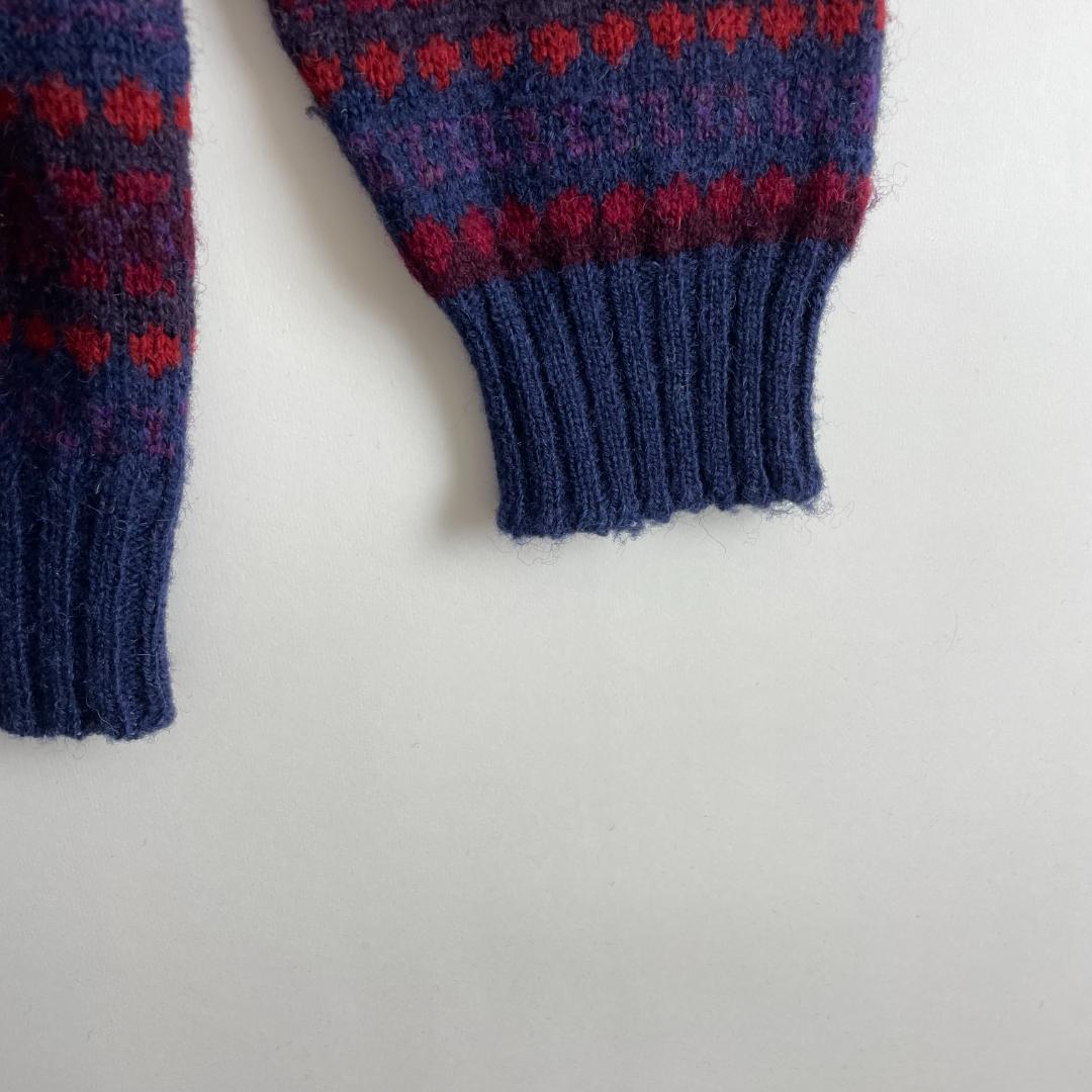 JAMIESON'S イギリス製 フェアアイル シェトランドウールニットセーター