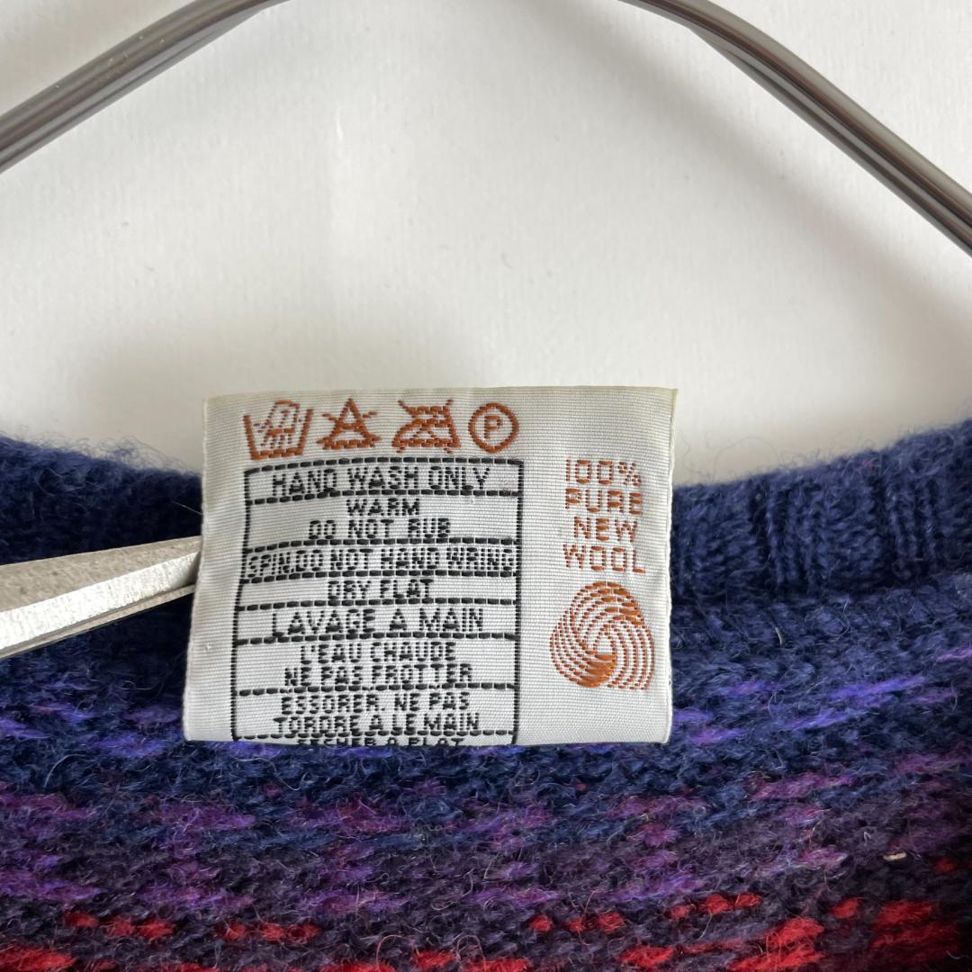 JAMIESON'S イギリス製 フェアアイル シェトランドウールニットセーター