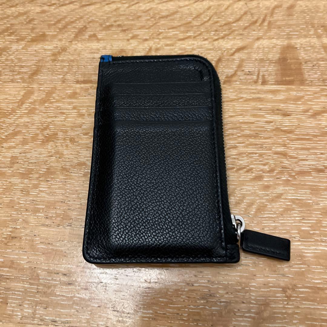 PRADA レザー ケース　カードケース 黒/青