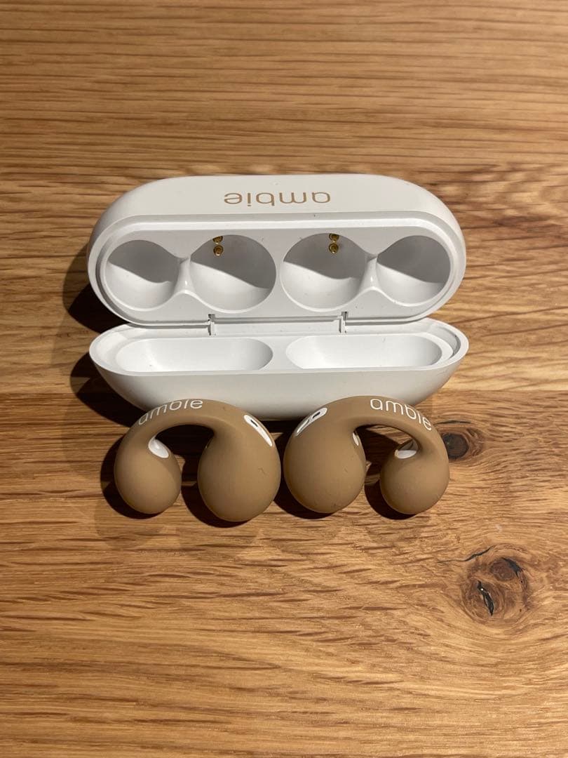 ambie ワイヤレスイヤホン latte ラテ