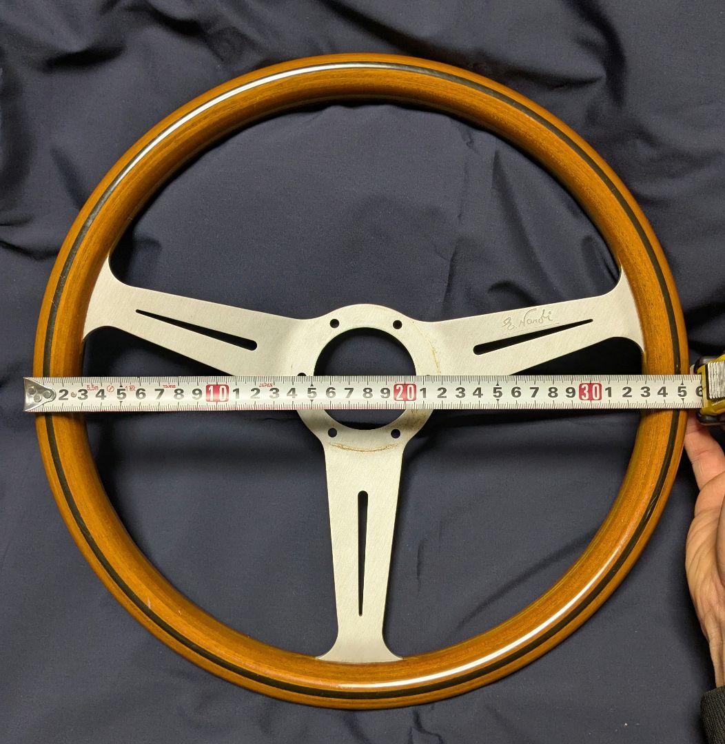 NARDI ウッドステアリングホイール 36cm ホーンボタン付 オールド品