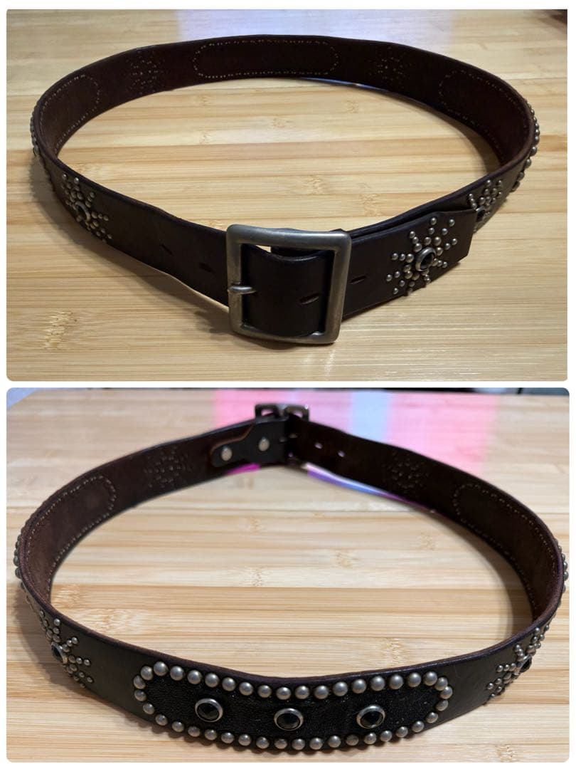 ⭐️美品⭐️HTC⭐️オーバルスティングレイ⭐️ブラックレザー&ブラックストーン⭐️36