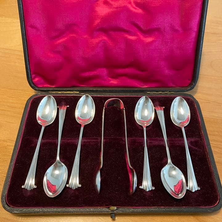 シルバー　スプーン　トング　純銀　セット　銀食器　カトラリー