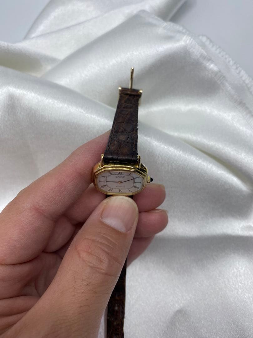 電池交換済　SEIKO 2320-6600 10K 10金　エクセリーヌ