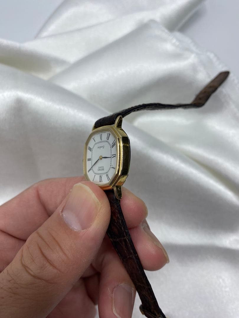 電池交換済　SEIKO 2320-6600 10K 10金　エクセリーヌ
