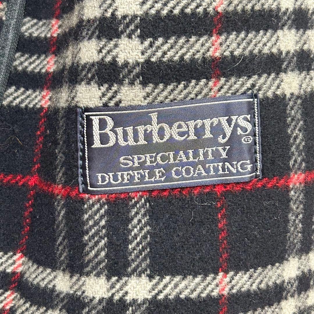 BURBERRY バーバリー　ダッフルコート　ノバチェック　ネイビーフリーサイズ
