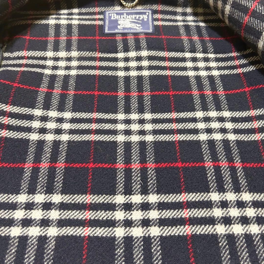 BURBERRY バーバリー　ダッフルコート　ノバチェック　ネイビーフリーサイズ