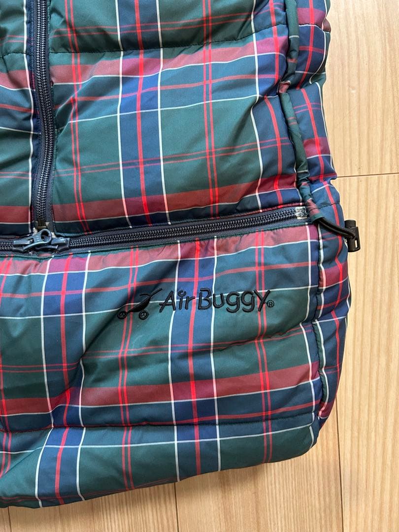 AIRBUGGY エアバギー ダウンフットマフ 2個セット 双子 チェック柄