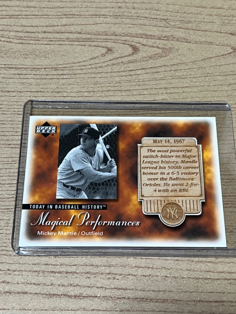 UPPER DECK ミッキー　マントル　ベースボール　ヒストリー