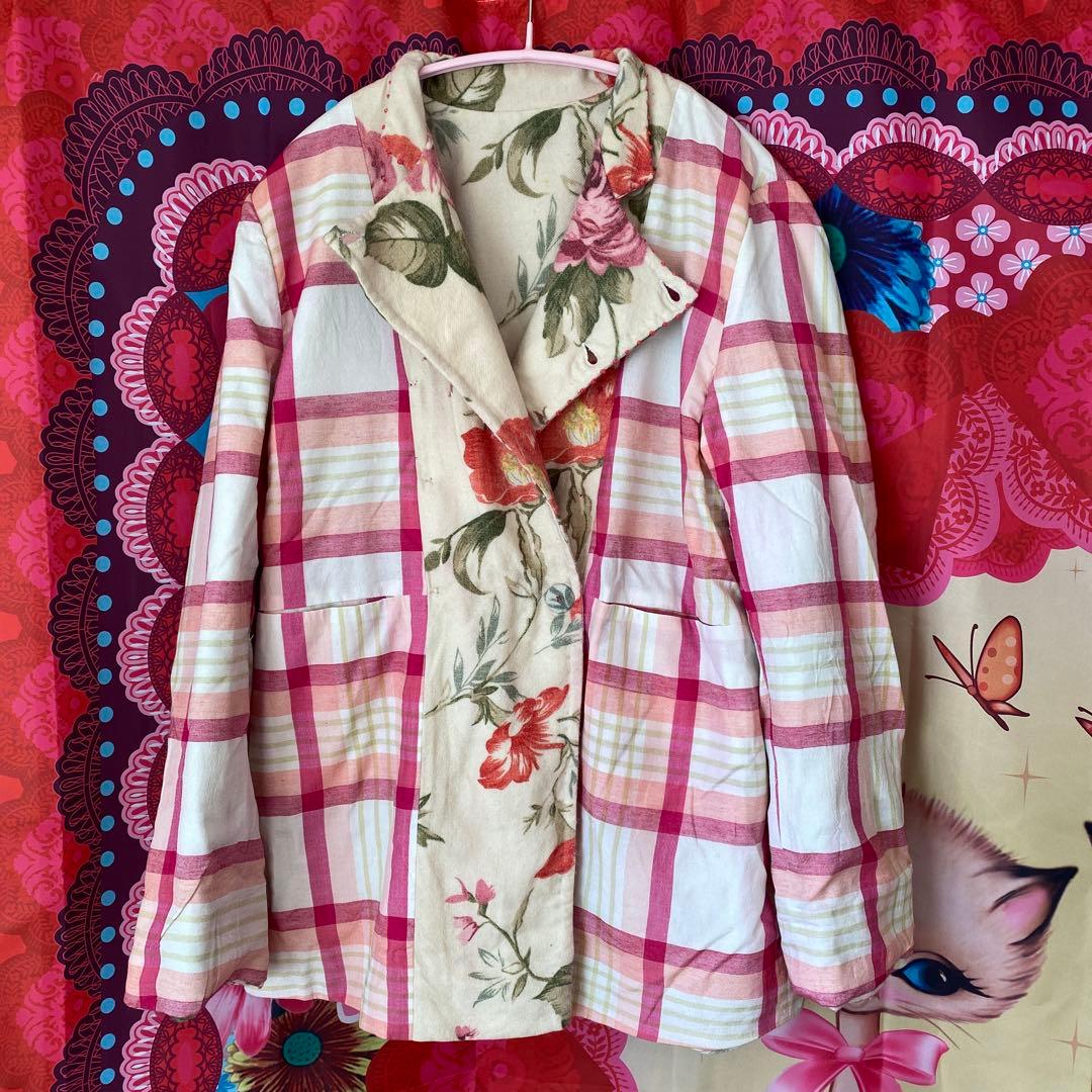 ペロ リバーシブル コート ジャケット