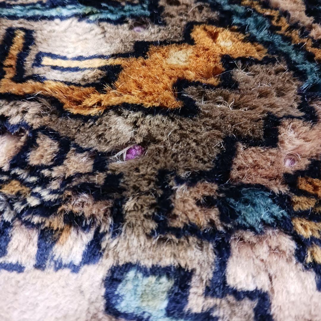 Y3075 パキスタン絨毯 ウール 手織り 181×122㎝ トライバルラグ