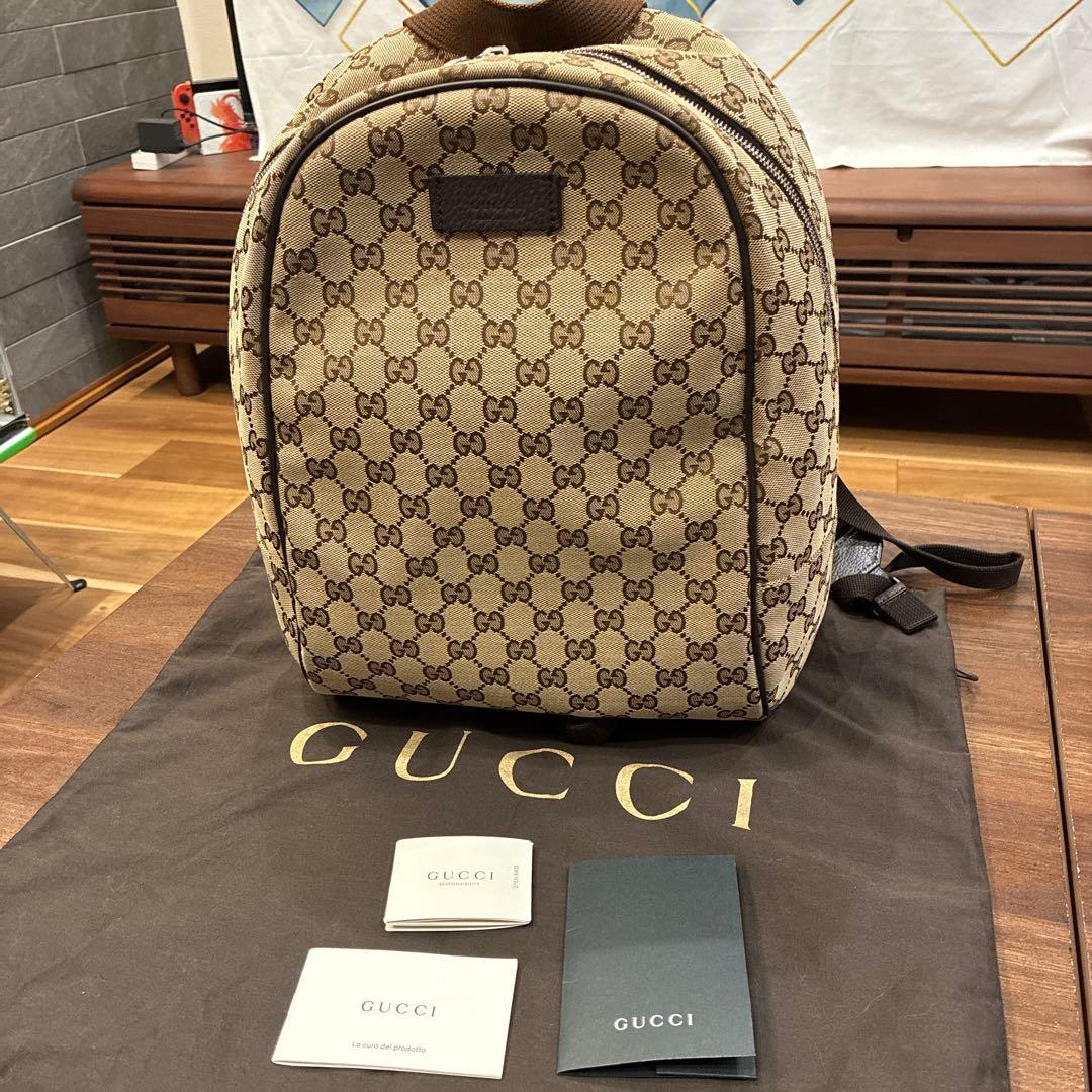 グッチ GUCCI GGキャンバス リュックサック バック キャンバス