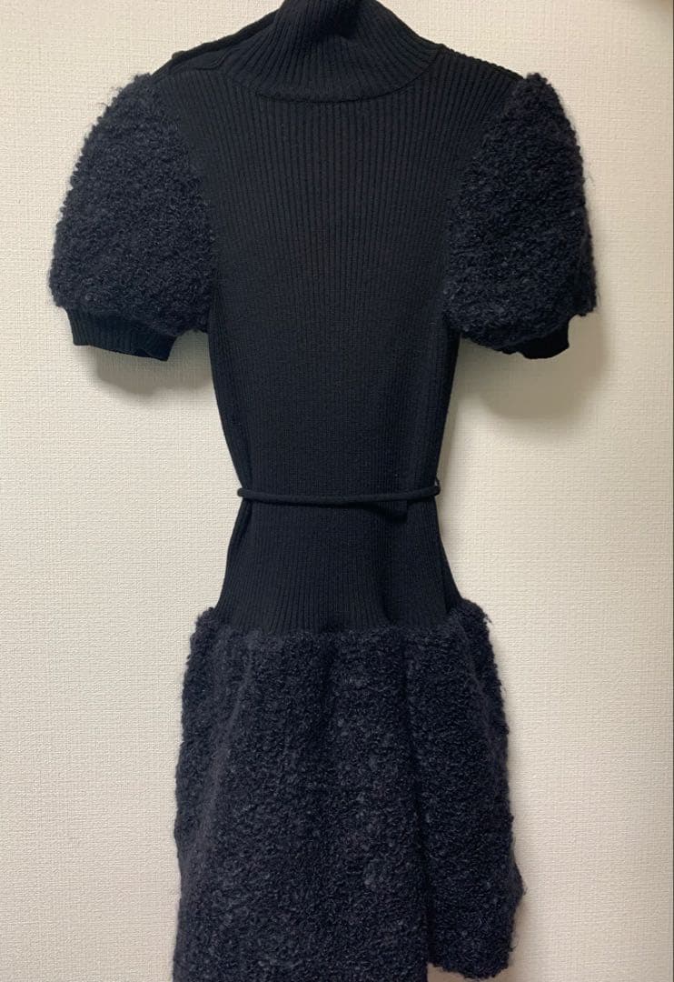 バーバリーブルーレーベル ニットワンピース ブラック