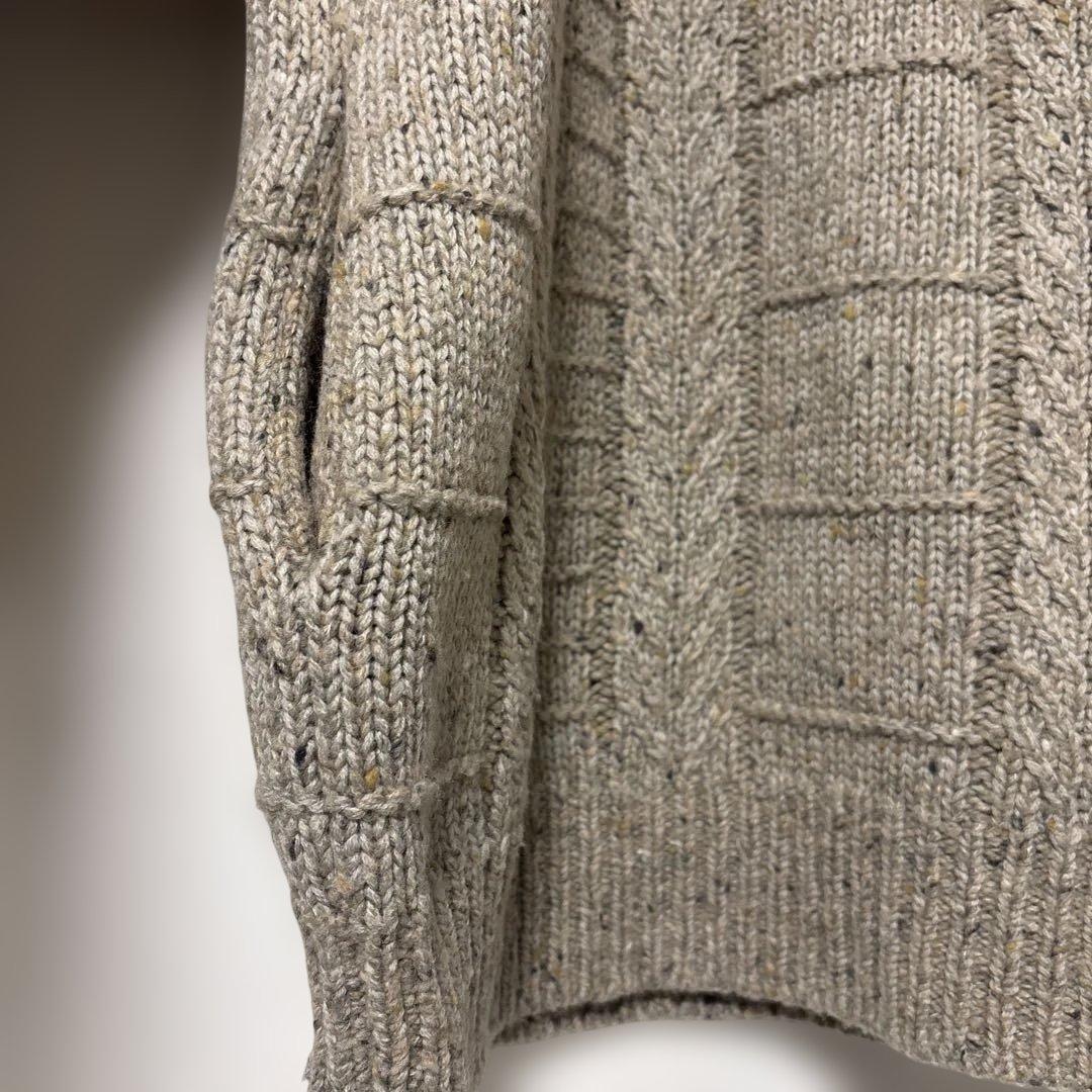 ARCHI アーキ　ケーブルニット　デザインニット　アルパカ混　ゆったりニット