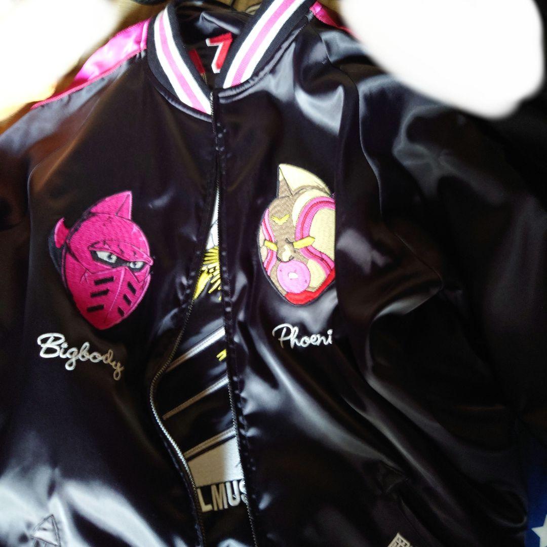 キン肉マン　刺繍スカジャン　　リバーシブル素材