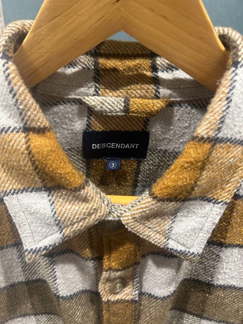 トップス DESCENDANT 20AW VANING CHECK LS SHIRT