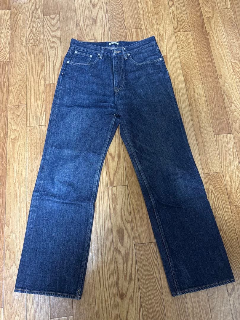 【美品】AURALEE HARD TWIST DENIM 5P PANTS