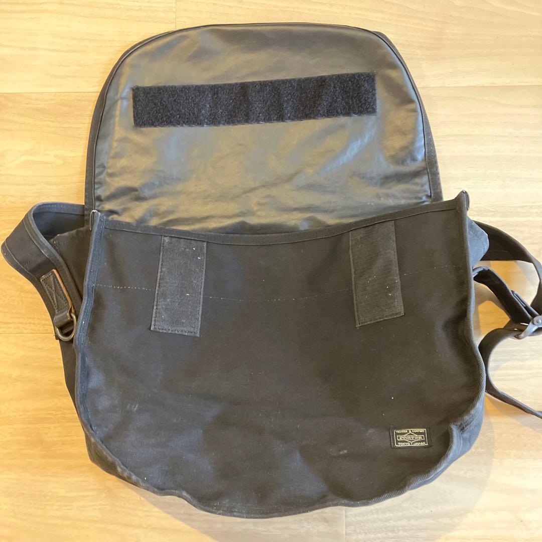 PORTER メッセンジャーバッグ ブラック キャンバス