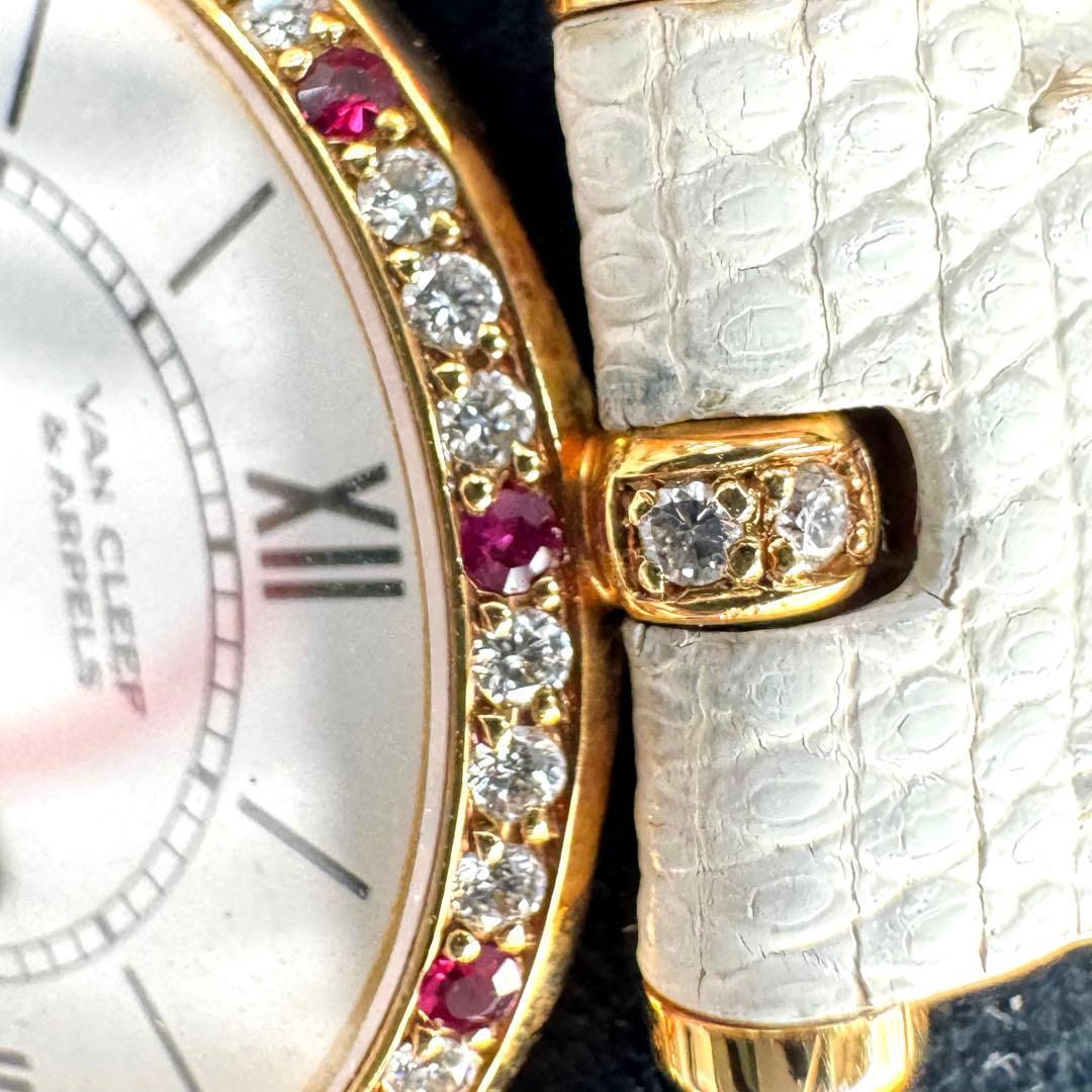 victorianヴァンクリーフ　VCA 750 ダイヤモンド&ルビー時計