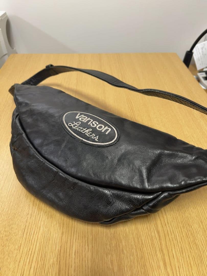 【VANSON×BACKDROP】別注 クロスボーン ファニーパック ブラック