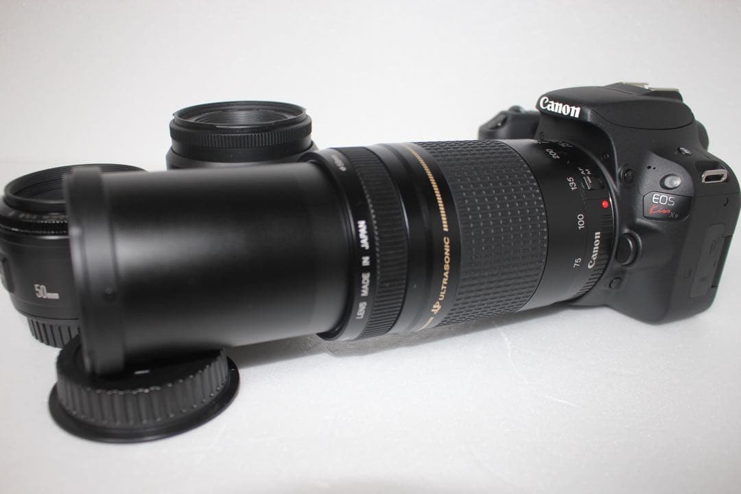 キャノンcanon kiss x9標準&望遠&単焦点トリプルレンズセット