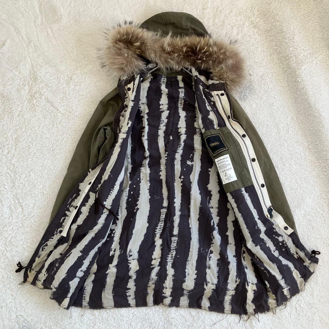 完売品 SASQUATCHfabrix. 裏地ブリーチ加工 モッズコート S