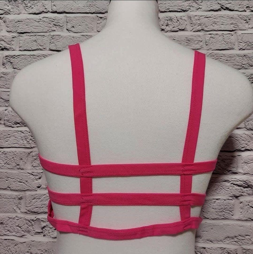 後ろ美人 お洒落 スポーツブラ ブラトップ 格子 ダンス ヨガ 衣装 黄色 F