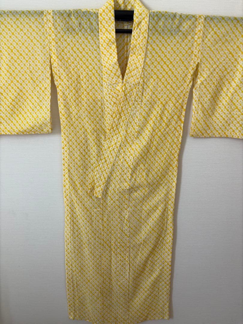 有松絞り　黄色　レア色　身丈153㎝