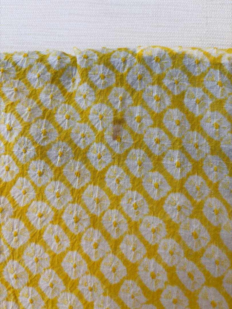 有松絞り　黄色　レア色　身丈153㎝