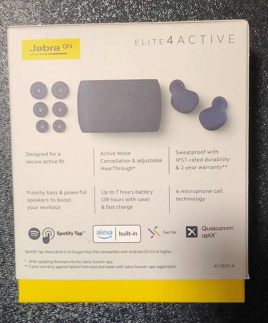 【新品未使用】ジャブラ Jabra Elite 4 Active ネイビー