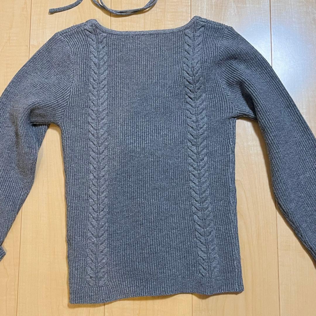 andmary　アンドマリー Sharon ribbon tops　gray