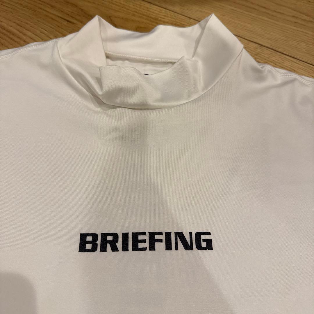 BRIEFING モックネックシャツ M ホワイト