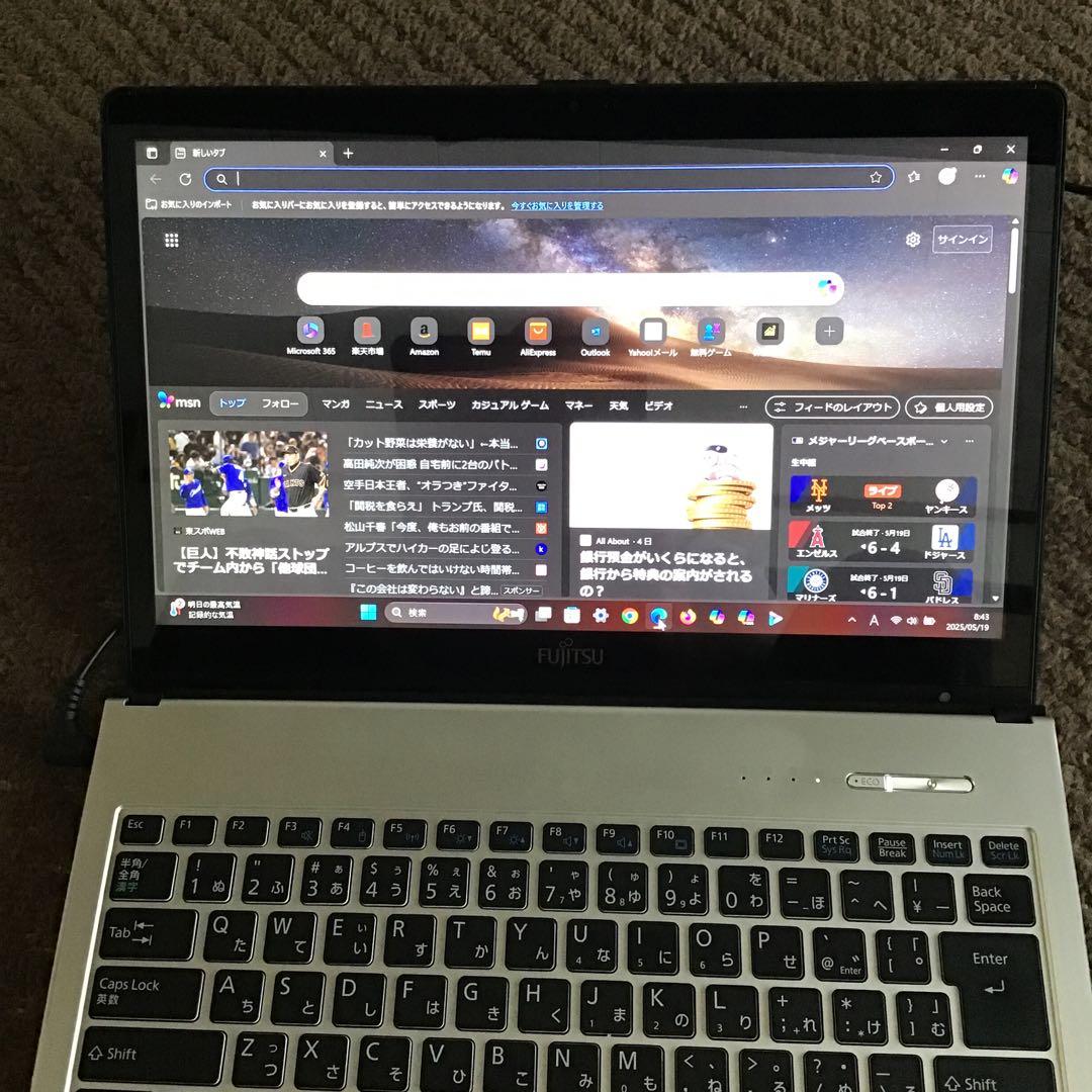 ★富士通 LIFEBOOK 最新Win11Pro24H2 Core i5/SSD