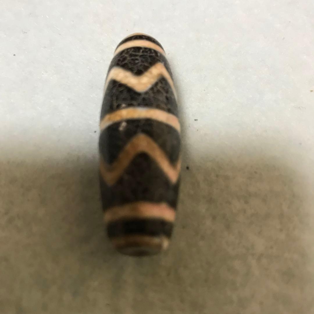 超激レア珍品！古代老礦石　水紋天珠　フジヤマ