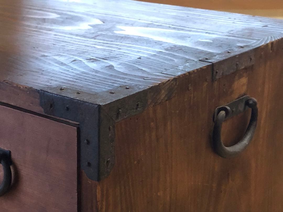 古い箪笥 ヴィンテージ 昭和レトロ 小物入れ 当時物 民芸品