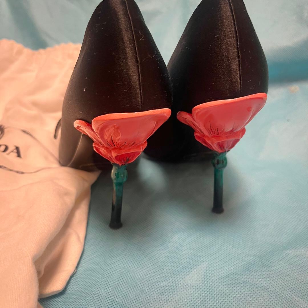 PRADA プラダ 花 パンプス