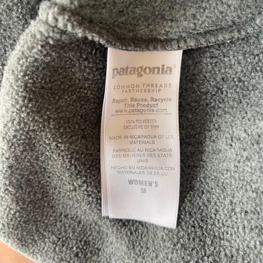 Patagonia Snap-Tフリース★ネイビー×グレーレディースM柴田ひかり