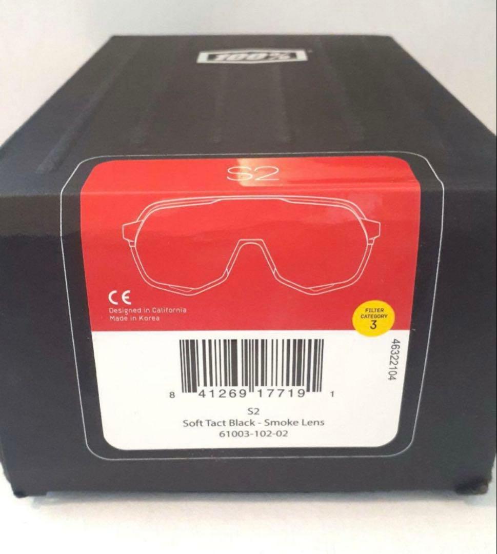 100% S2 ブラック スモークレンズ ワンハンドレッド サングラス早い者勝ち