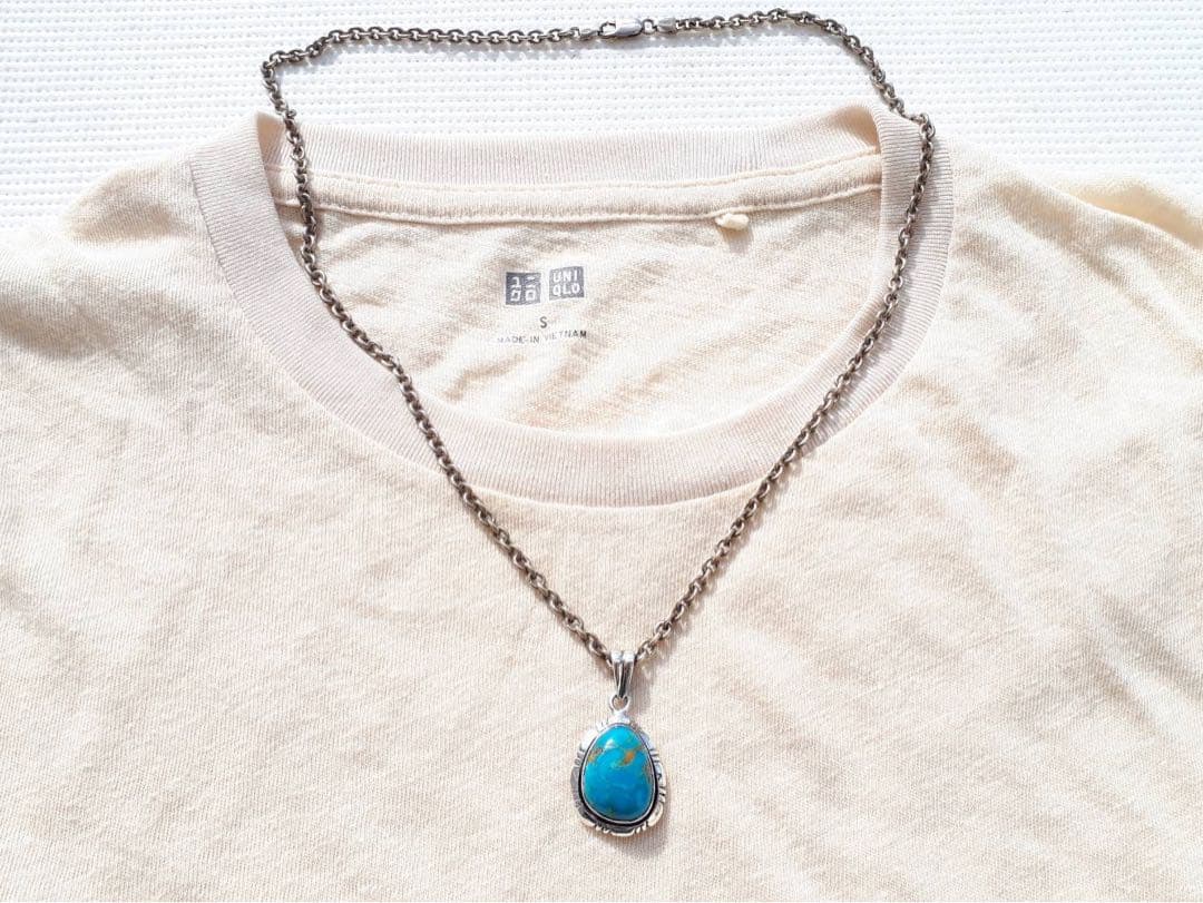 最終※シルバー925 ターコイズ トップ ナバホ ジュエリー インディアン