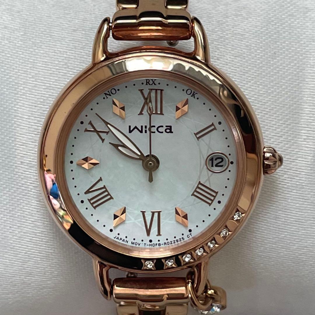 Wicca CITIZEN 電波ソーラー式腕時計 KL0-863-11 極美品