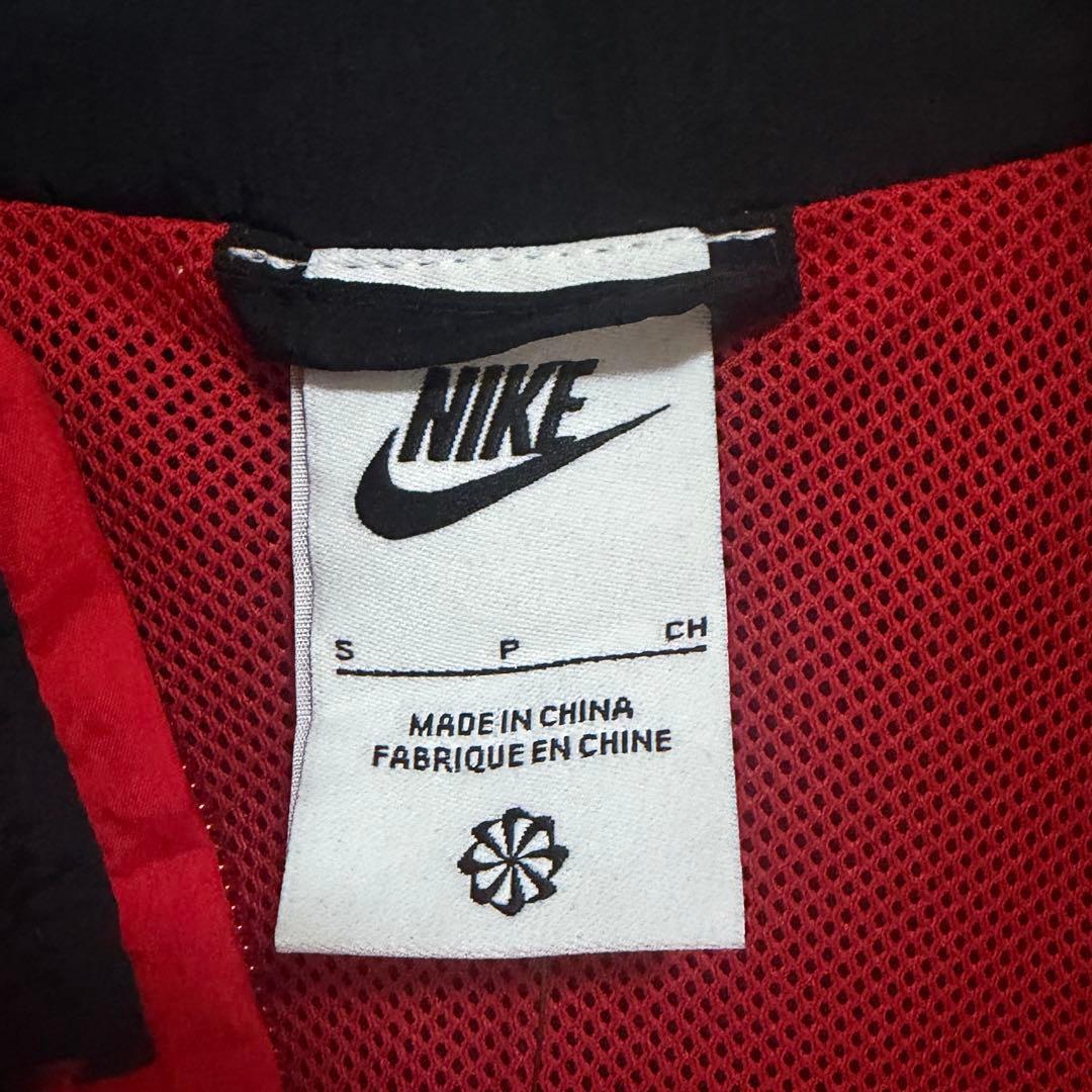 NIKE ナイロンジャケット レッド ブラック S