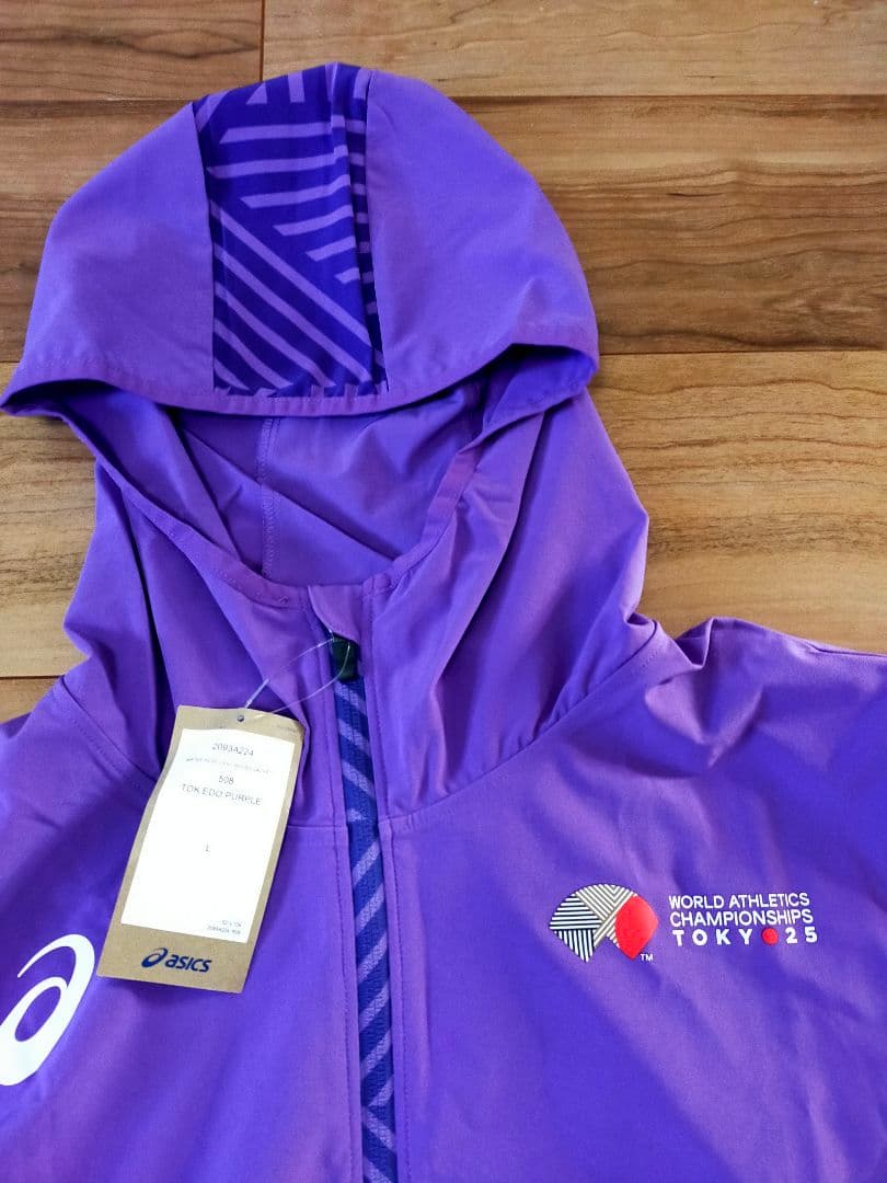 ふ*こ様 世界陸上東京2025 公式　 ウインドブレーカー　 アシックス　 ジャ