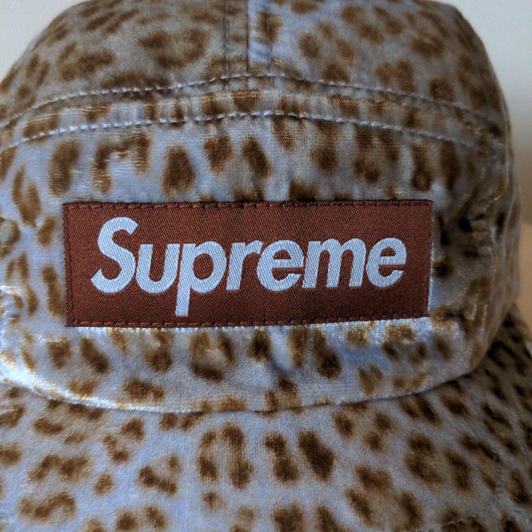 supreme レオパード　キャンプ　キャップ