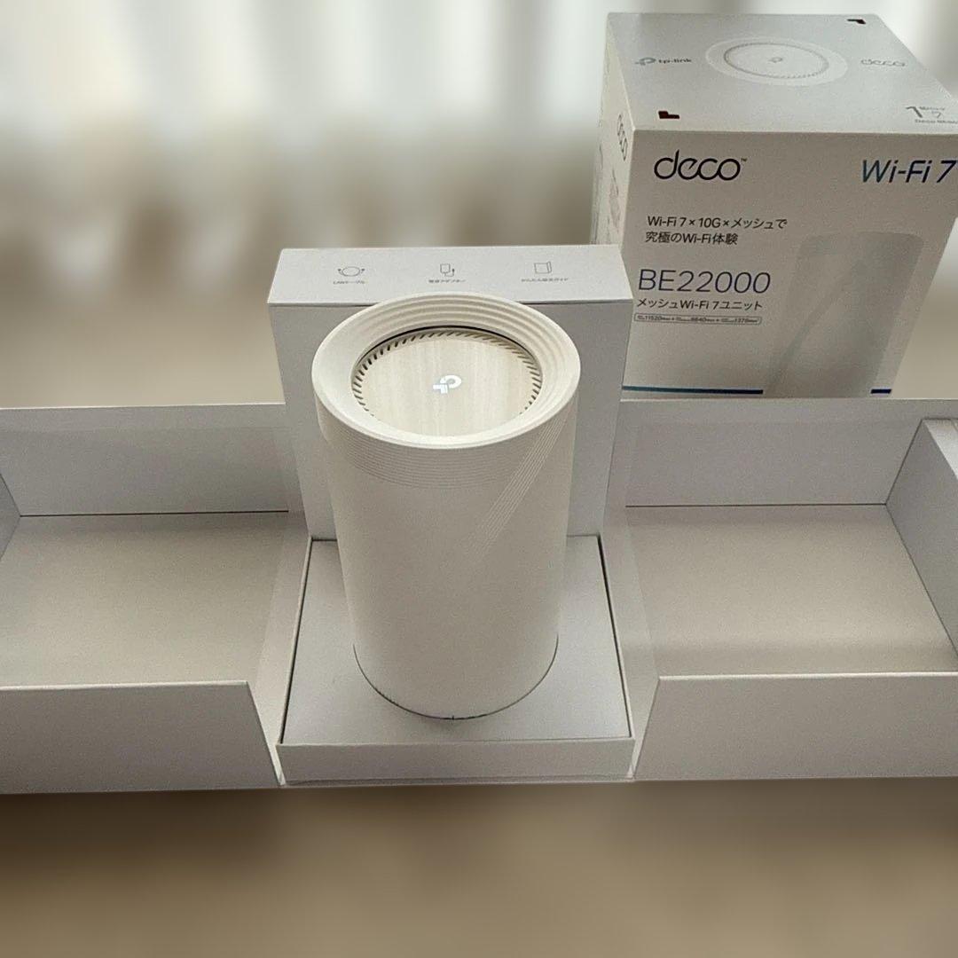 TP-Link DecoBE85 トライバンドメッシュWi-Fi 7ユニット美品