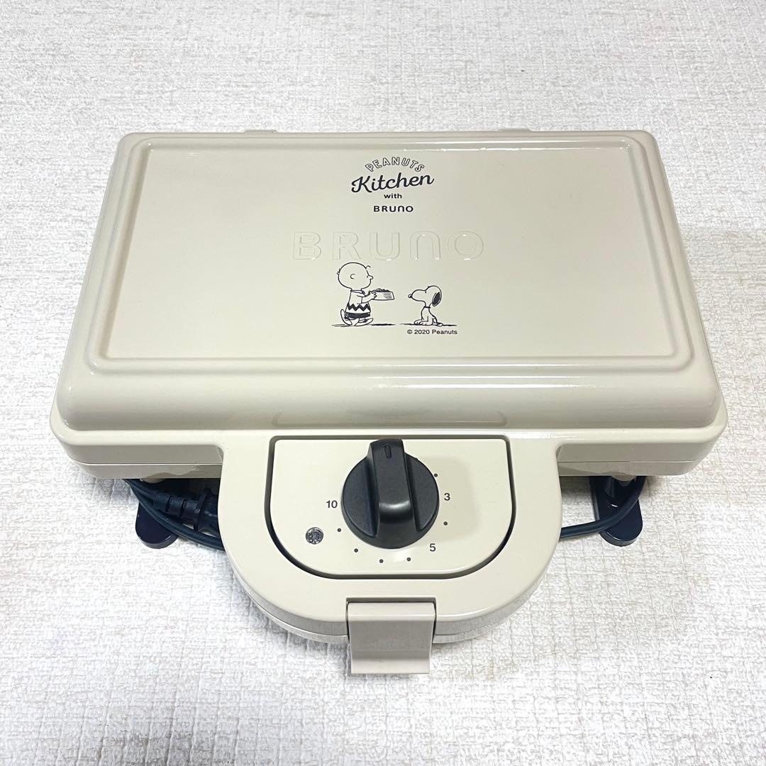 BRUNO ホットサンドメーカー スヌーピー エクリュ ブルーノ ダブルサイズ