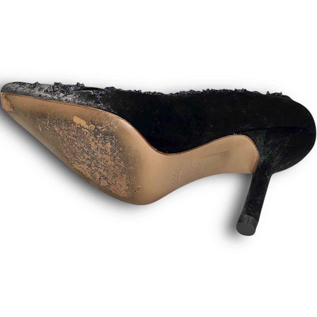 靴 GUCCI by Tom Ford amethyst bijou pumps