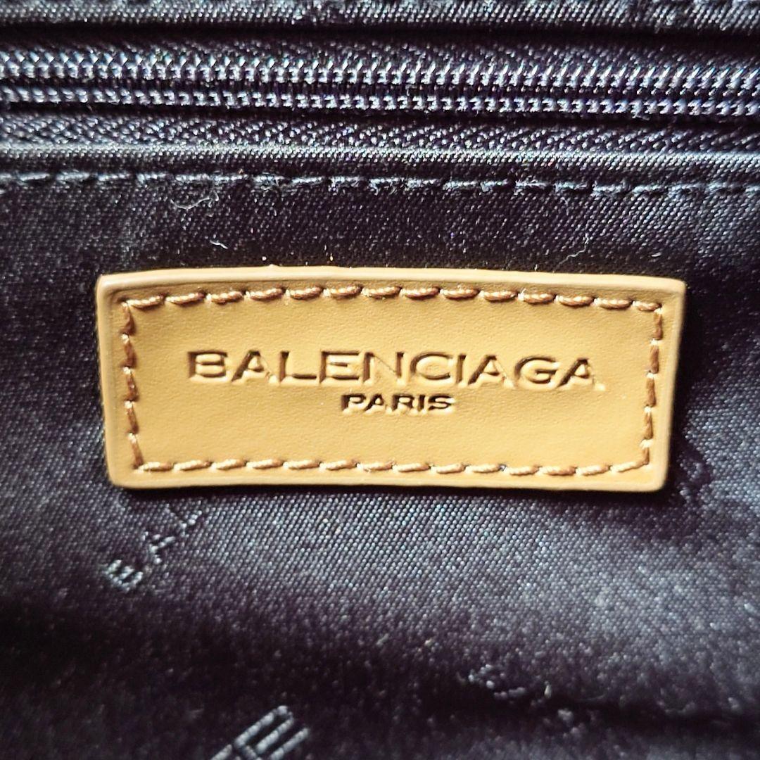 バレンシアガ ボストンバッグ BBロゴ シルバーチャーム ユニセックス ブラウン