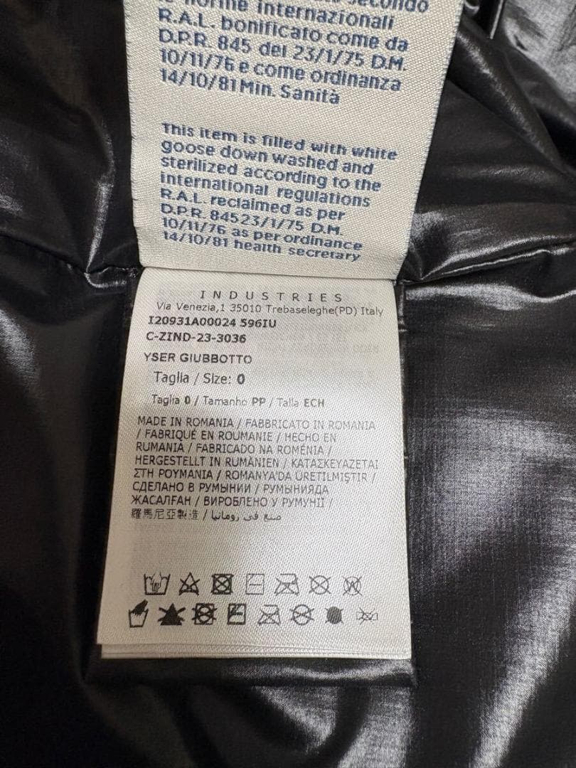 ★モンクレール　2023-24年　YSER　ブラック　サイズ0　超美品　正規品★